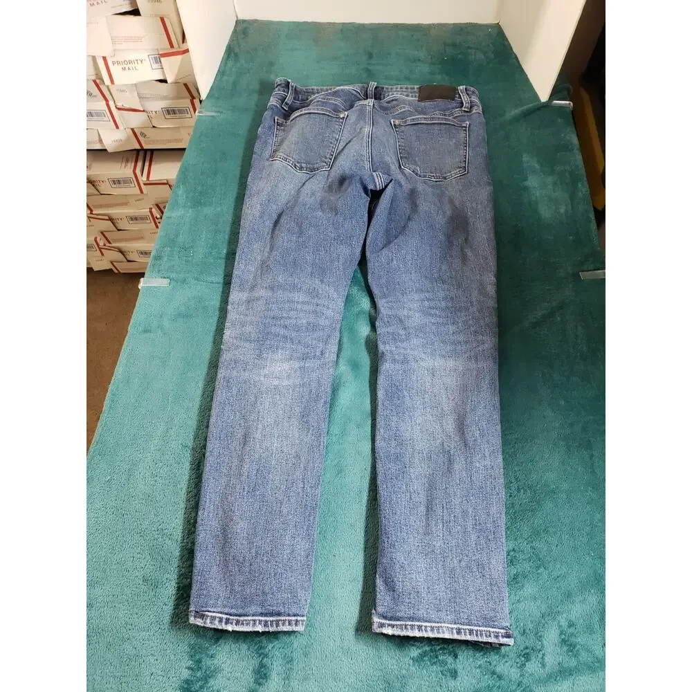 Express Jeans Size 33x30 Mens Blue Pants Stretch Denim Mid Rise Slim Straight